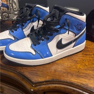 Jordan Blue and Black Sneakers